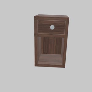Slim Floating Nightstand - Narrow Wall-Mounted Bedside Table with Drawer - Modern Space-Saving Night-Table for Small Bedrooms