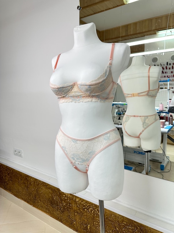 Open crotched lingerie uncencered, Lace open cupless bra extreme for large breast, Shelf bra open with support, Bikini see through