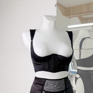Cupless bra with extra support - Shelf bra open quarter cup for large bust and small bust, Cupless bra extreme, Half cup bra Plus size