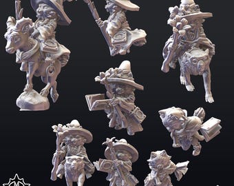 Katzenzauberer von Merrowcove | Katzenvolk | DnD Rollenspiel Tabletop Wargaming | Kunstharz 16k 3D Druck