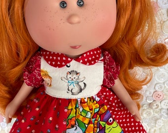Kitty Hug Pieced Dress for Nines d'Onil Mia Doll
