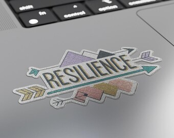 Stickers Motievencitaat Spiegelsticker voor laptop Inspirerende stickers voor vriend voor waterfles hydroflask Affirmatie Veerkracht
