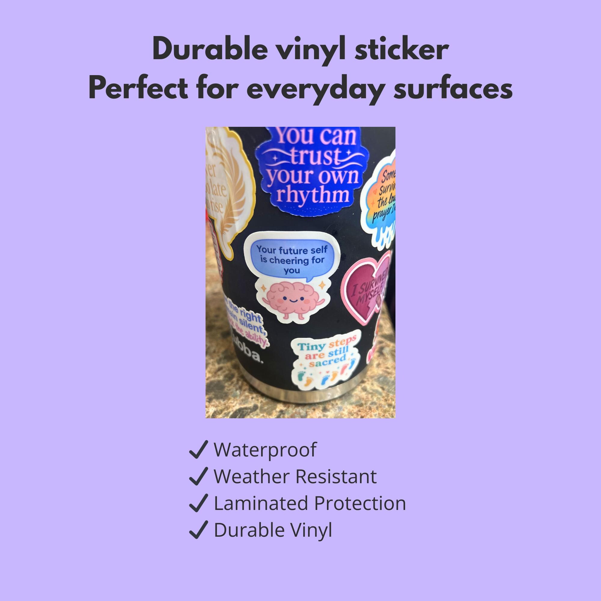 Your Future Self is Cheering for You Sticker | Encouragement ...