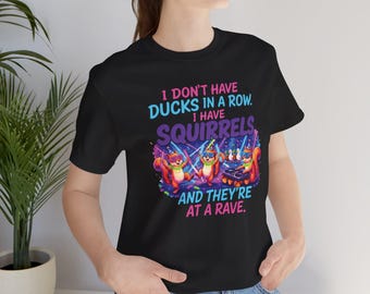 Squirrels Rave T-Shirt | Funny Animal Party Tee