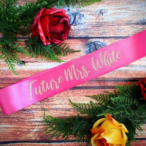 PLUS SIZE Custom Bachelorette Sash. Your Phase Here. Hot Pink Sash-Bridal Shower. Bachelorette Party, Bridal Shower, Gift
