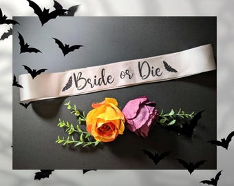 Bride or Die Set of Bachelorette Party Sashes 2-20 sash sets Bridal Shower. Bride's Coven, Bachelorette Party, Bridesmaids