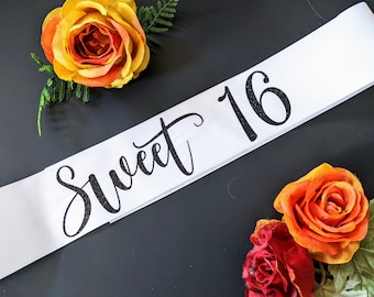 Sweet Sixteen birthday Sash. Your Phase Here. Birthday sash. Quinceanera. Sweet 16. 16th birthday. Party sash. Pretty in Pink. Custom sash