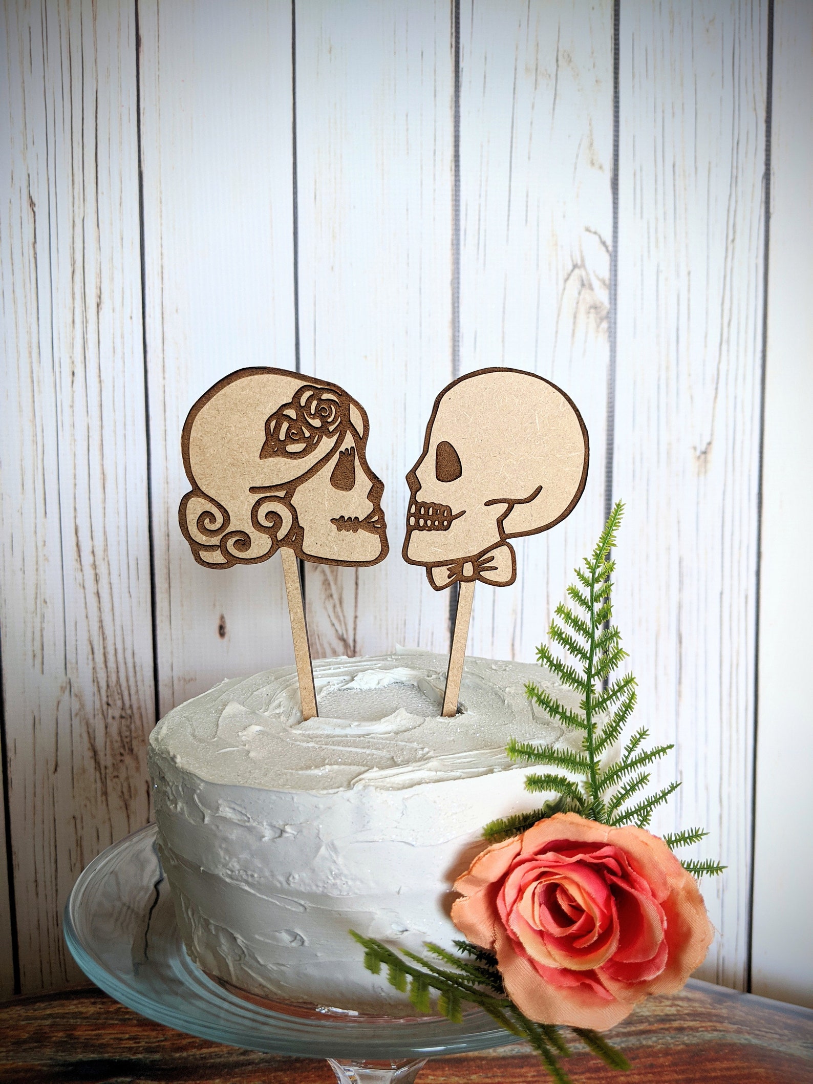 Sugar Skull Bride and Groom Wedding Cake Topper Halloween Etsy