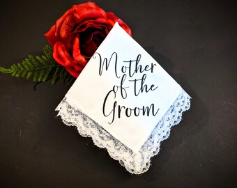Pañuelo para la madre del novio. Regalo para dama de honor, madre de la novia y madre del novio.