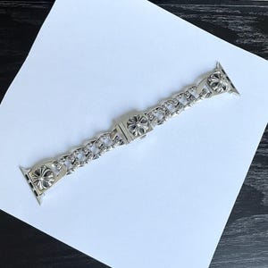 CH Style Kreuz Apfeluhr Armband, Apple Watch Armband, Uhrenarmband, Kreuz Chrom Uhrarmband, Geburtstagsgeschenk, Gothic Uhrarmband, Vintage