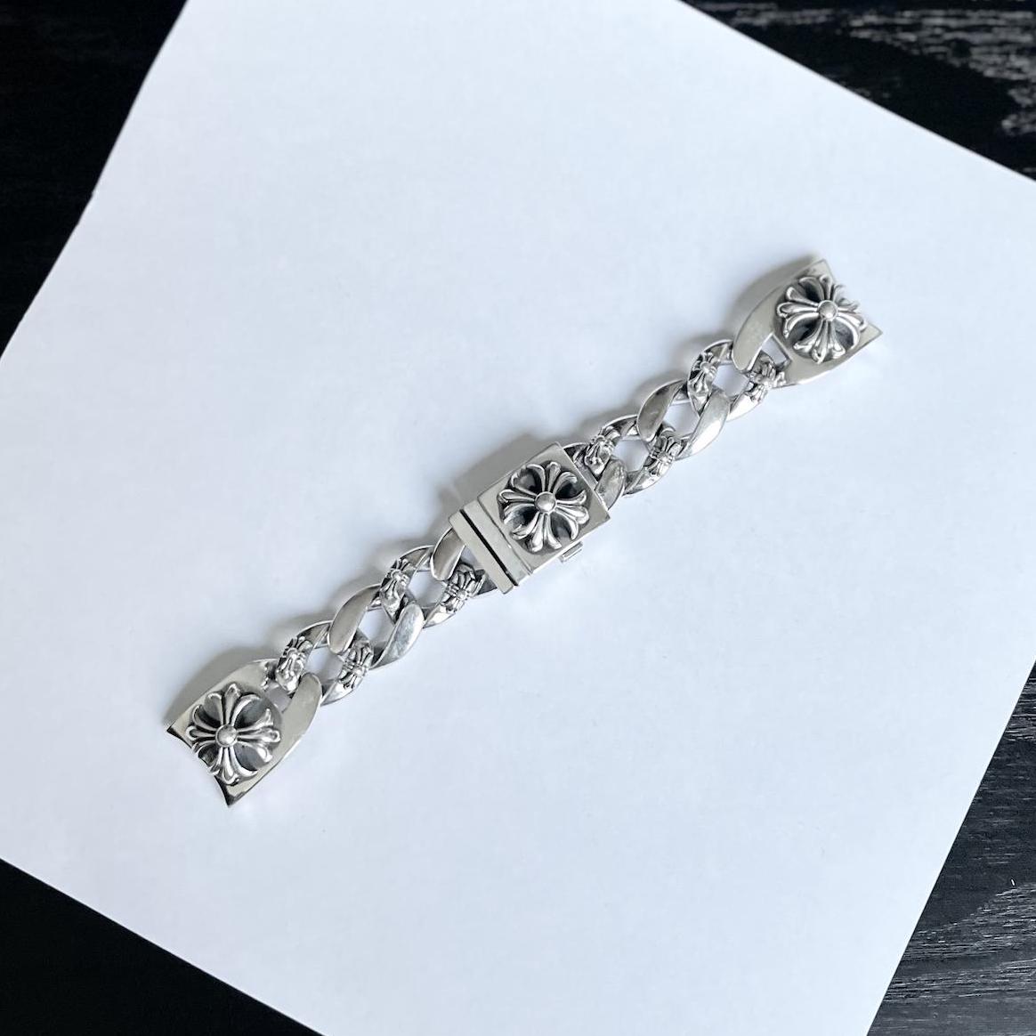 daiki　Chrome Hearts 925 CHROME HEARTS Cemetery Cross Square Ring w/ original Pouch