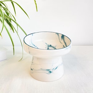 Ceramic Pet Bowl, Pottery Kitten Bowl, Elevate Cat Bowl, Puppy Bowl