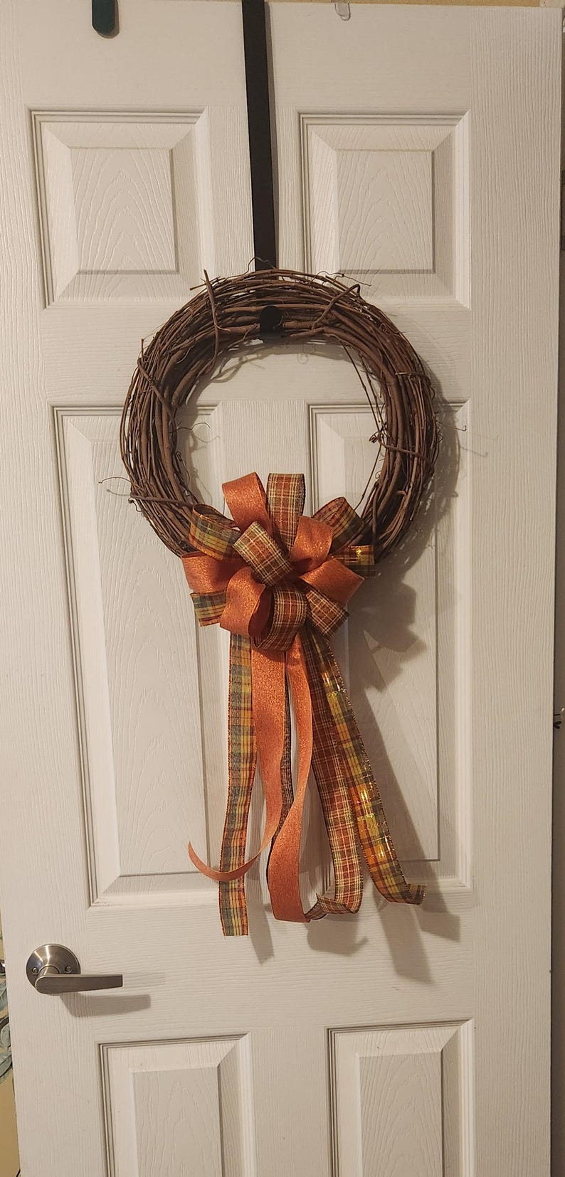Made To Order. Fall Mailbox Pumpkin Print Bow Railing Post Wreath Lantern image 7