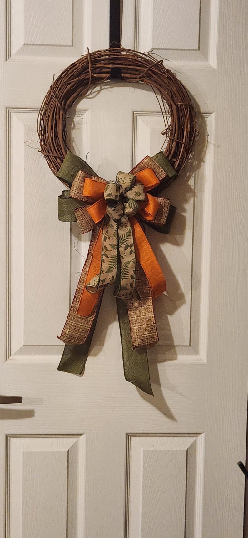 Made To Order. Fall Mailbox Pumpkin Print Bow Railing Post Wreath Lantern image 8