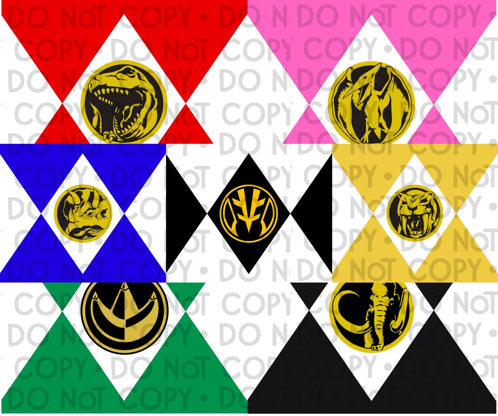 Mouse Icon Power Ranger Mighty Morphin Power Rangers Mouse Pad Designs - Etsy