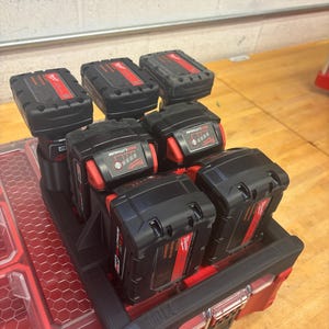 Milwaukee Packout Holder Carrier for 3x M12 and 4x M18 Batteries - Custom Made