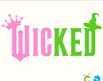 Wicked SVG Glinda Elphaba PNG, Wicked Cricut Cut File T Shirt, Wicked Movie Svg, Change For Good Svg, Wicked Png, Defy Gravity Png, Musical