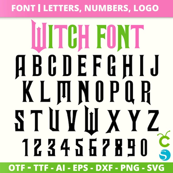 Custom Wicked Font OTF TTF, Musicle Font Svg, Wicked Font Otf, Team Glinda Elphaba Png Svg Diy, Wicked Letters Numbers, Cricut Canva