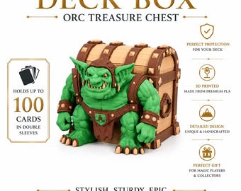 MTG Goblin Commander Deck Box for 100 MTG Cards | Card Holder for Magic Cards - Krenko Commander Goblin