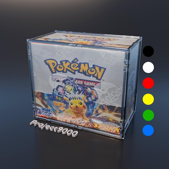 Pokmon Display Case Pokemon Booster Box Display Case - Protective 36 Pack  Holder Clear Plastic Storage