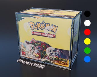 Acrylic Protective Box for Pokemon TCG Display with 36 Booster Sword and Shield Era