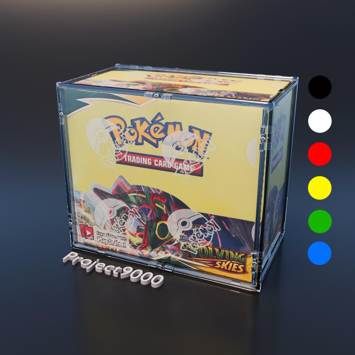Pokmon Display Case Pokemon Booster Box Display Case - Protective 36 Pack  Holder Clear Plastic Storage