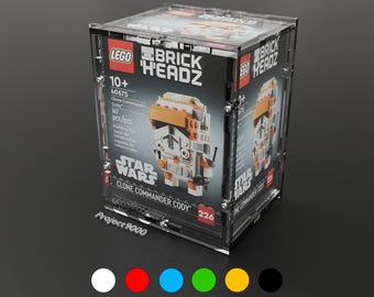 Acrylic protective box suitable for LEGO BRICKHEADZ Star Wars, Disney and similar collection