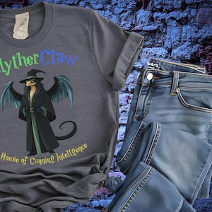SlytherClaw Ambition Intelligence Fusion T-Shirt | Unique Fantasy-Inspired Apparel | Ideal Gift for Magic Wizarding