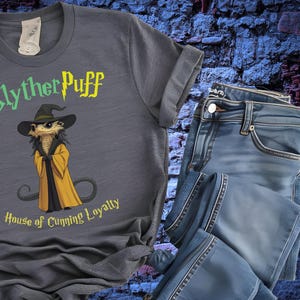 SlytherPuff Ambition Loyalty Fusion T-Shirt | Unique Fantasy-Inspired Apparel | Ideal Gift for Magic Wizarding