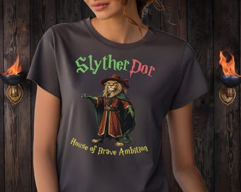 SlytherDor Ambition Courage Fusion Unisex T-Shirt | Unique Fantasy-Inspired Apparel | Ideal Gift for Magic Enthusiasts Wizards and Muggles