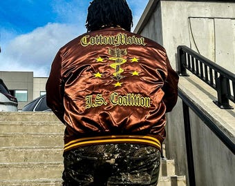 Golden Standard Custom Greek Jacket Embroidery Service