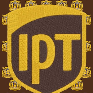 Iota Phi Theta Fraternity Patch: Embroidered IPT Shield