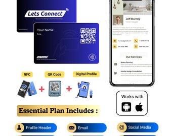 NFC QR Smart Business Card – Contactless Digital Profile