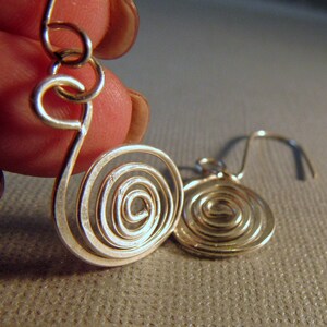 Coiled Sterling Silver Earrings