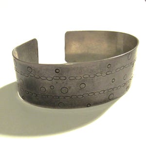 Sterling Silver Stamped Cuff Bracelet