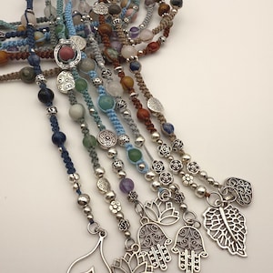 Whispers of Lula – Handmade Hair Charm with Natural Stones & Symbol | Choose by Number – Ready to Ship