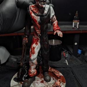 Art The Clown Terrifier fanart horror statuette, High quality UV Resin kit painted or unpainted. Sculpture, 3d printed and painted.
