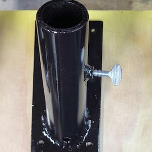 flag pole holder mount