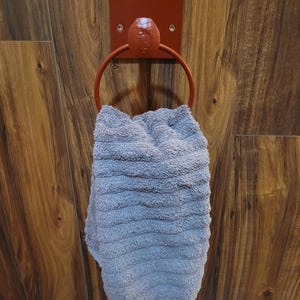 railroad spike towel hook