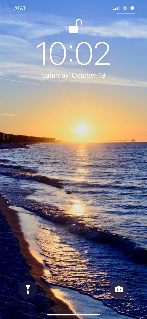 iPhone wallpaper Beach Morning X XS MAX Android Home Screen Achtergrond Screensaver Coastal Digital Download