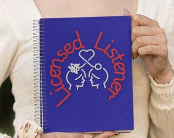 Spiraalnotitieboek geestelijke gezondheid: gelicentieerd luisteraarontwerp