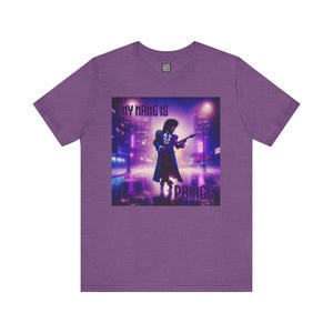 Prince Tribute Unisex Tee, Stylish Prince Music Lover Gift, Festival Wear, Retro Fashion, Unique Graphic Tee, Prince Song Collaboration