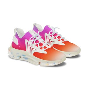 Vibrant Women&#39;s Mesh Sneakers, Trendy Athletic Shoes, Breathable Sneakers, Fashion Sneakers, Casual Lifestyle Footwear, Colorful Sneakers