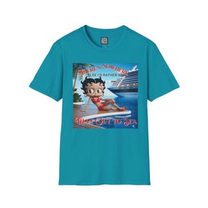 Betty Boop Cruisin&#39; Vintage T-Shirt, Retro Beach Tee, Cute Cruise Themed Summer Fun Shirt, Vacation Outfit, Bettsie Style Clothing