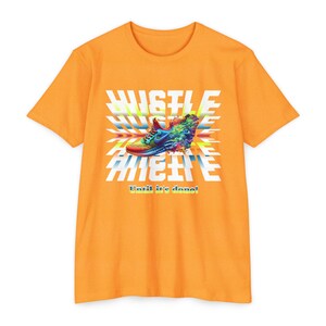 Unisex Motivational Hustle T-Shirt, Never Give Up Shirt, Hustle and Motivate Shirt, Perseverance and Commitment Tees