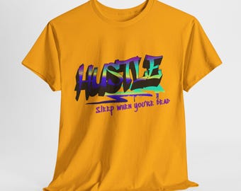 Hustle Hard Vibrant Graffiti Design, Graffiti-Inspired Art, Motivational Merchandise, Entrepreneur Lifestyle Apparel, Motivational Gift