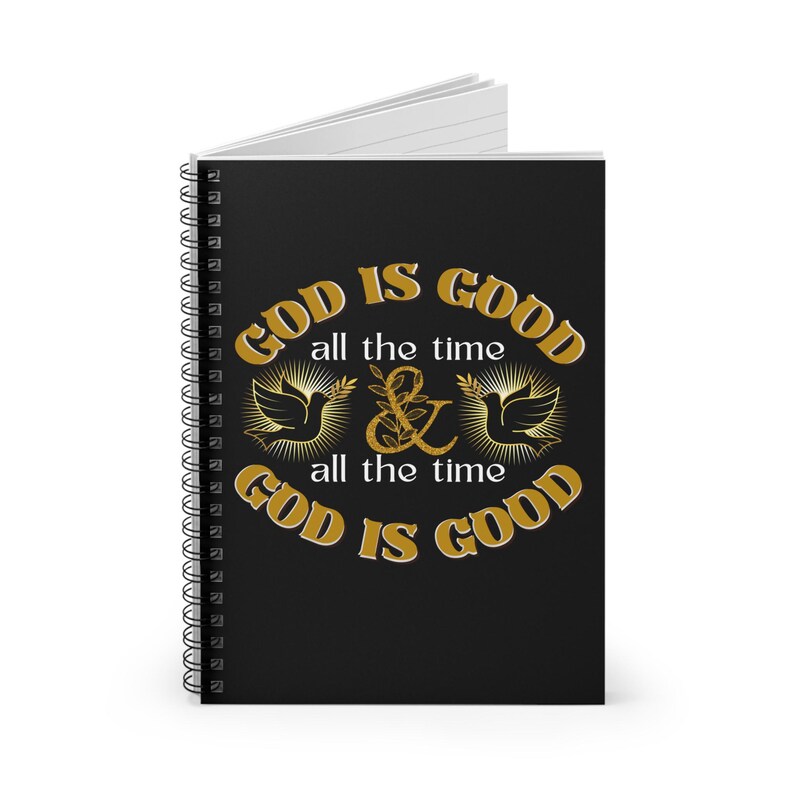God is Good Spiral Notebook: Christian Journal, Inspirational Gift - Etsy