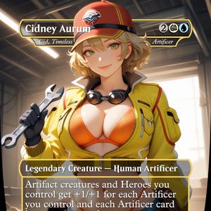 Cidney Aurum (Cid, artificier intemporel) - Proxy MTG Anime
