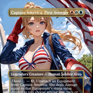 Capitan America, Primo Vendicatore - MTG Anime Proxy