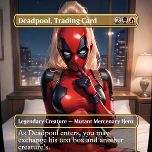 Deadpool, Sammelkarte - MTG Anime Proxy